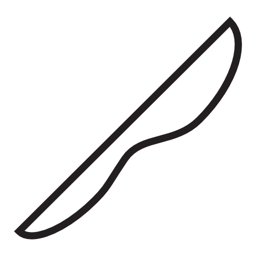 Knife shape, IOS 7 interface symbol