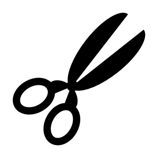 Scissors black shape