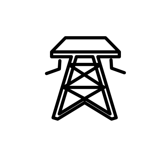 Metallic tower of electric structure