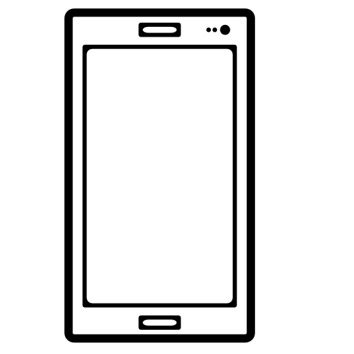 Mobile phone outlined