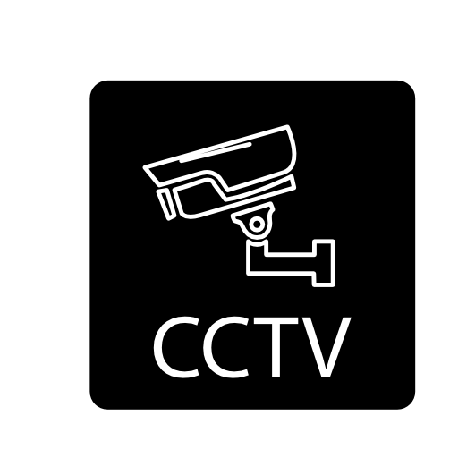 CCTV symbol in a square