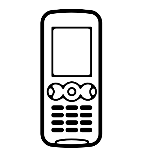 Mobile phone with buttons included and small screen