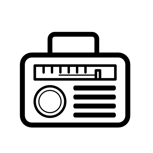 Radio of rounded rectangular shape design