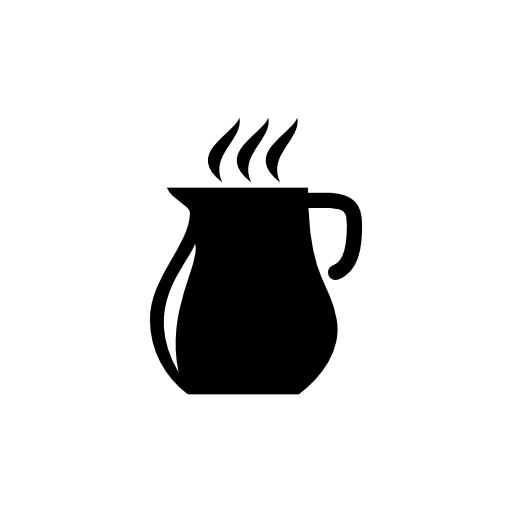 Jar with hot drink