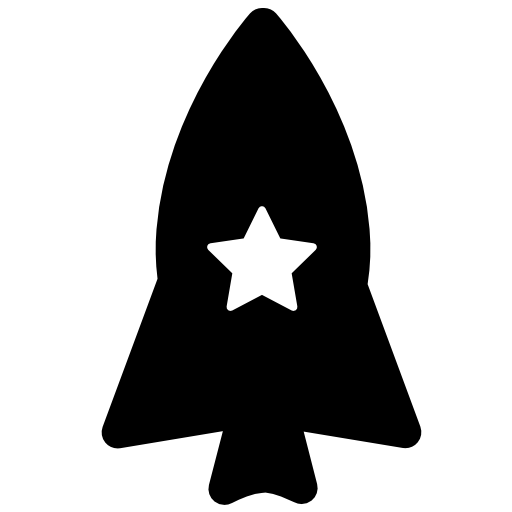 Rocket with a star