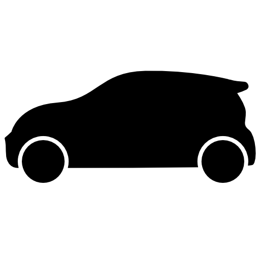 Car black case over wheels