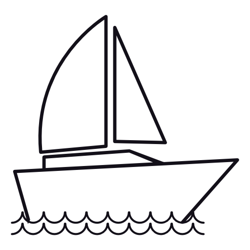 Sail boat, IOS 7 interface symbol
