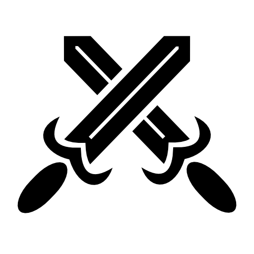Cross of two swords