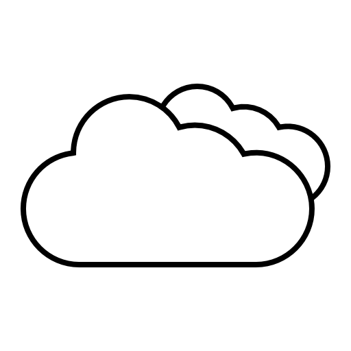 Heavy clouds, IOS 7 symbol