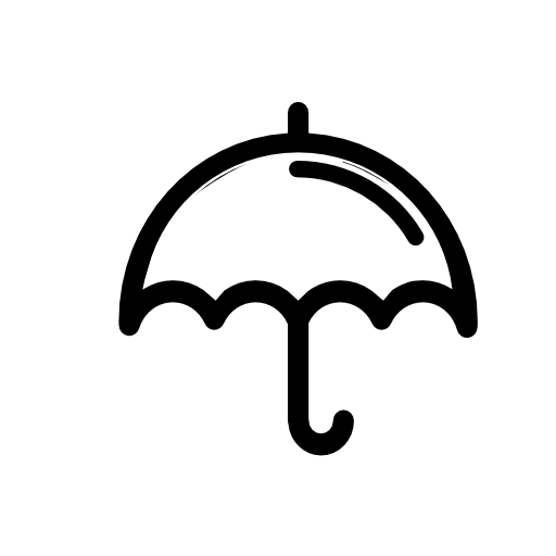 Small umbrella outline