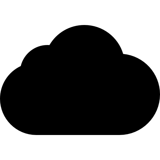 Black cloud shape