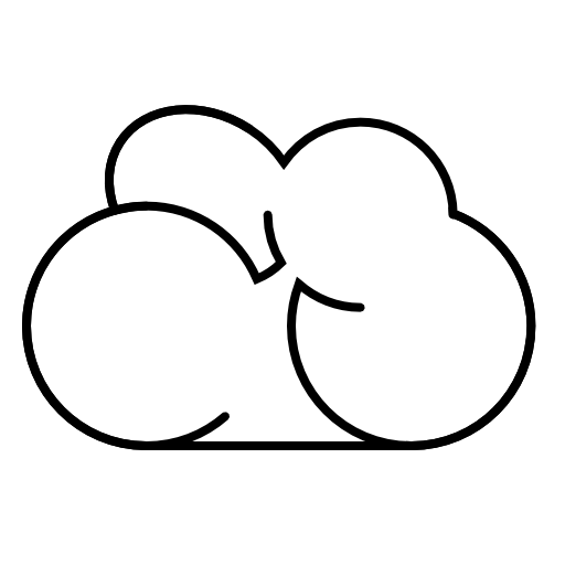 Cloud shape outline
