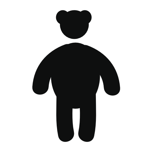 Frontal bear standing on back paws