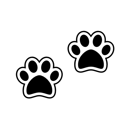 Dog pawprints