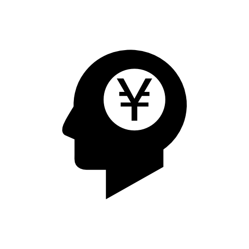 Yen symbol inside human mind