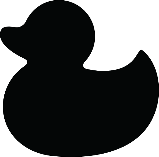 Small duck silhouette