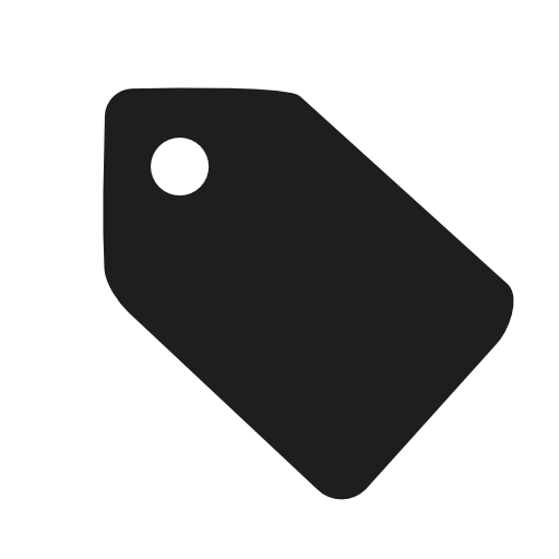 Black paper tag