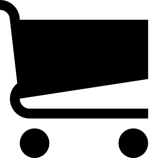 Shopping push cart silhouette