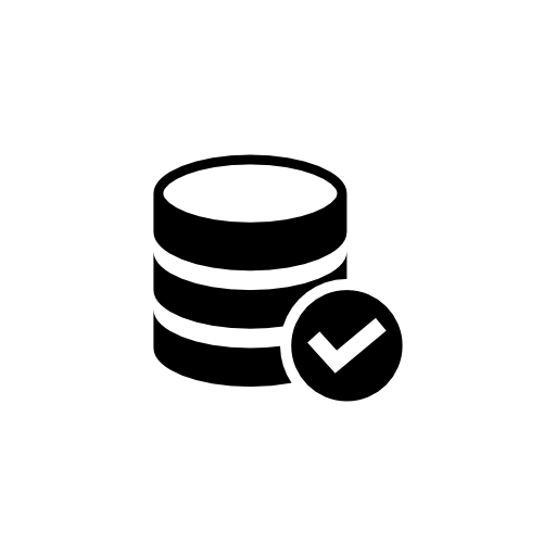Coin stack variant with check mark