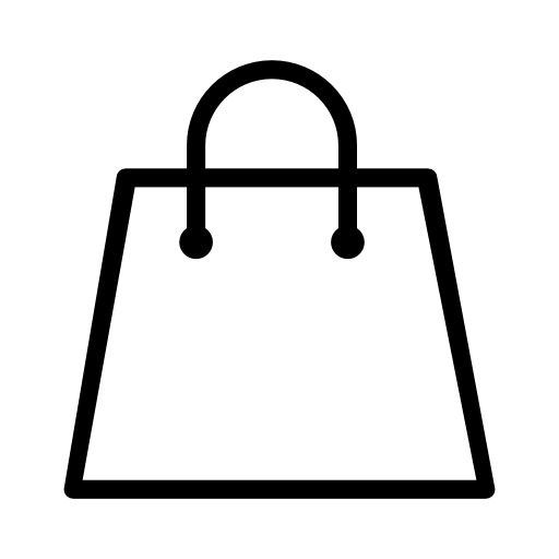 Shopping bag of normal design outline