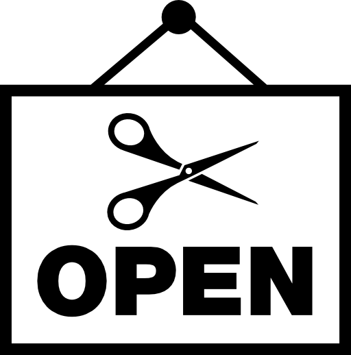 Open hair salon signal