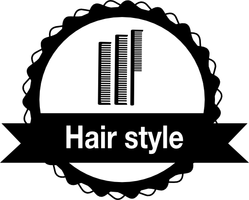 Hair style badge with combs