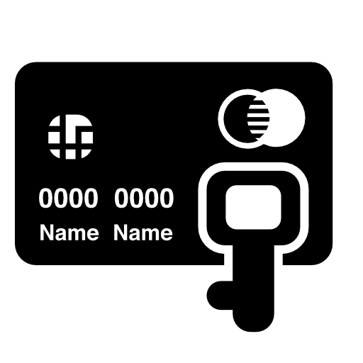 Credit card with key