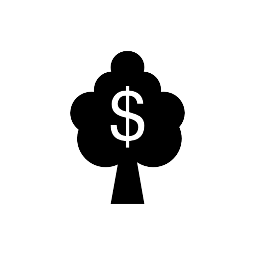 Dollars tree or value of the tree in money