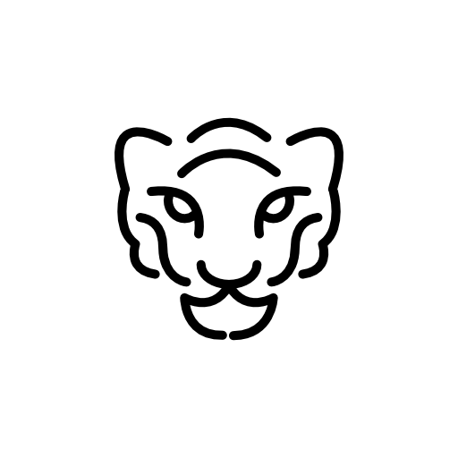 Cheetah head outline