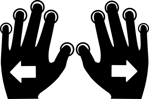 Push all fingers to expand