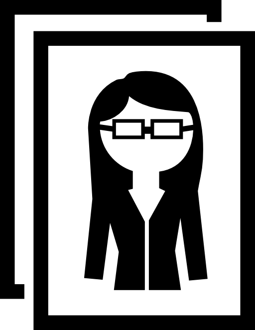 Photo of a woman with eyeglasses
