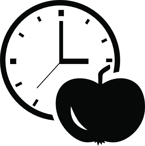 Apple and clock