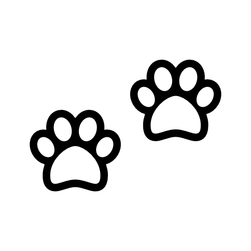 Dog paws outline