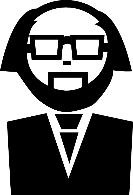 Professor with eyeglasses and beard