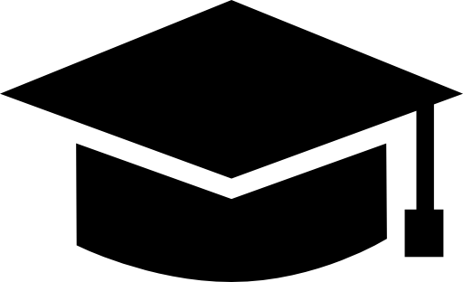 Graduation student black cap