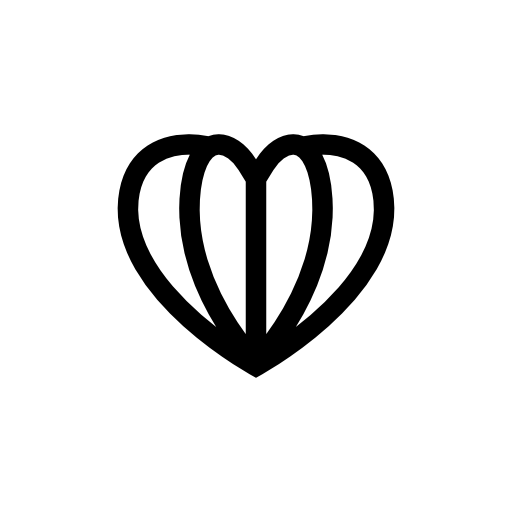 Heart shaped open book