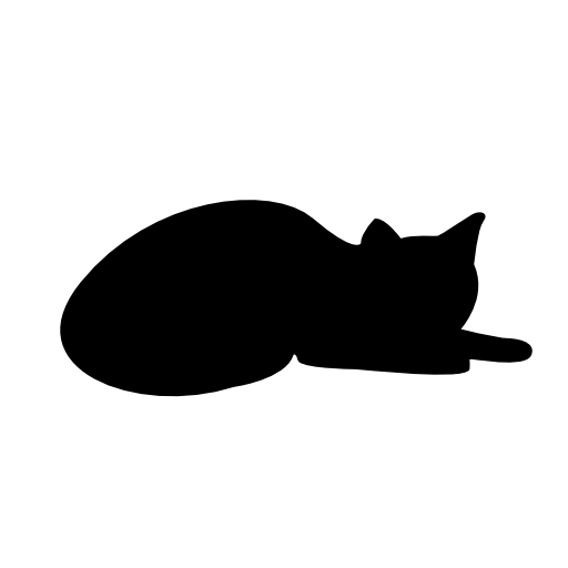 Cat black silhouette