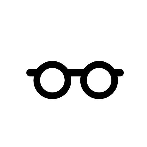 Glasses outline