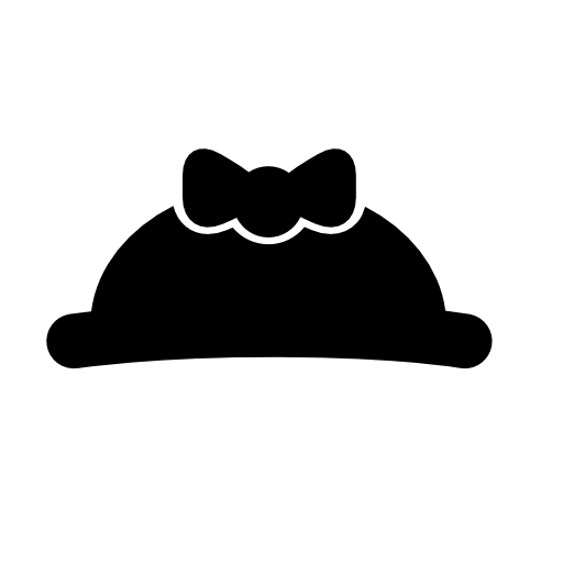 Female baby black hat