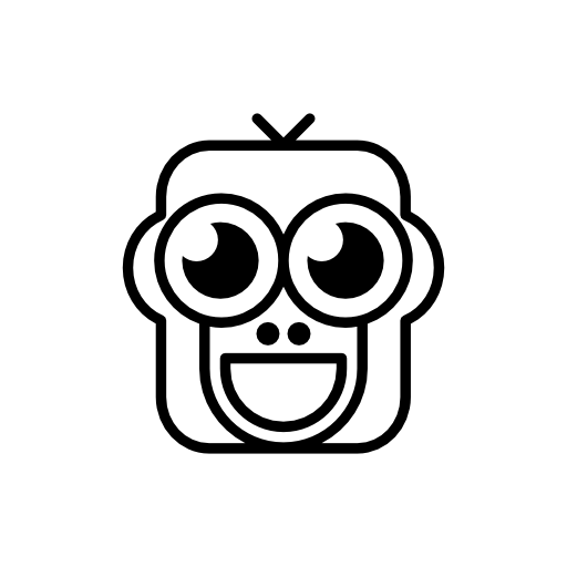 Happy monkey face variant