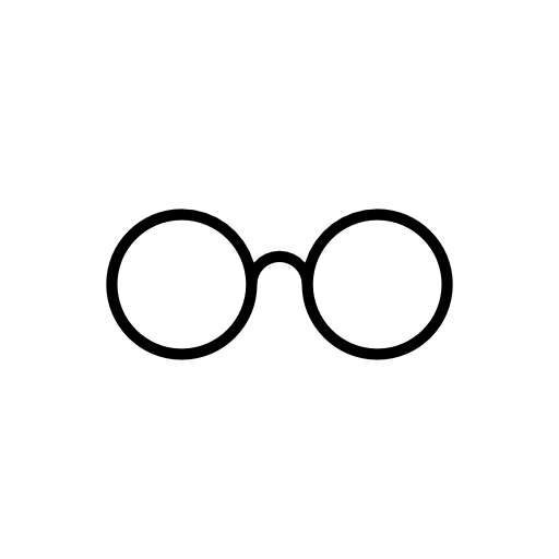 Light eyeglasses outline