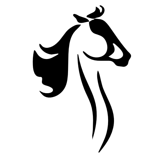 Horse with artistic lines variant