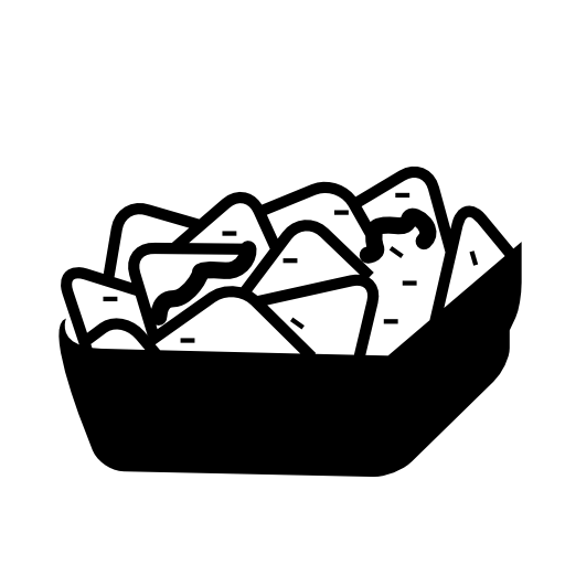 Nachos on a platter