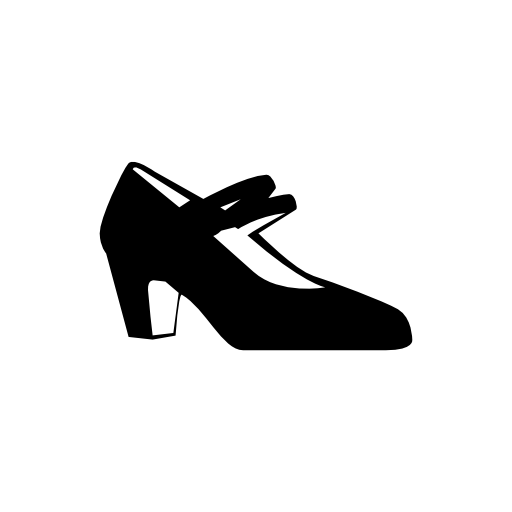 Flamenco female shoe side view