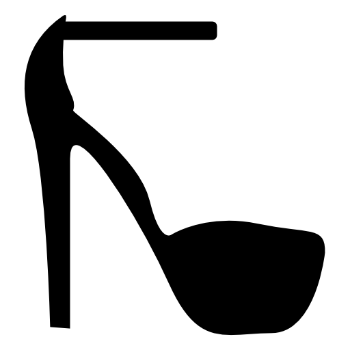 Platform stilettos with ankle strap