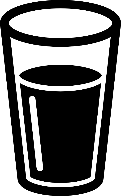 Glass with dark drink