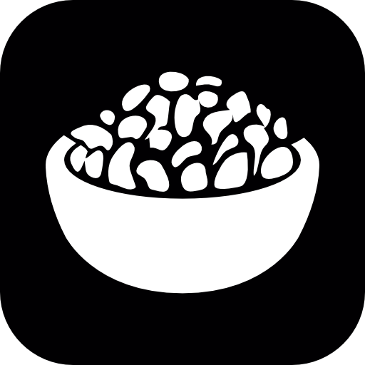 Food bowl in a rounded square