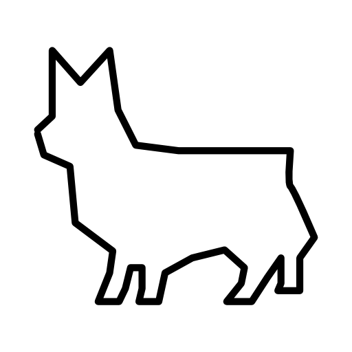 Cat geometric silhouette