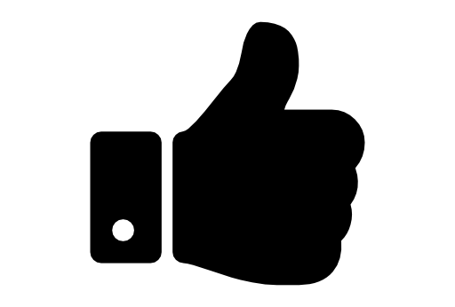 Thumbs up hand symbol