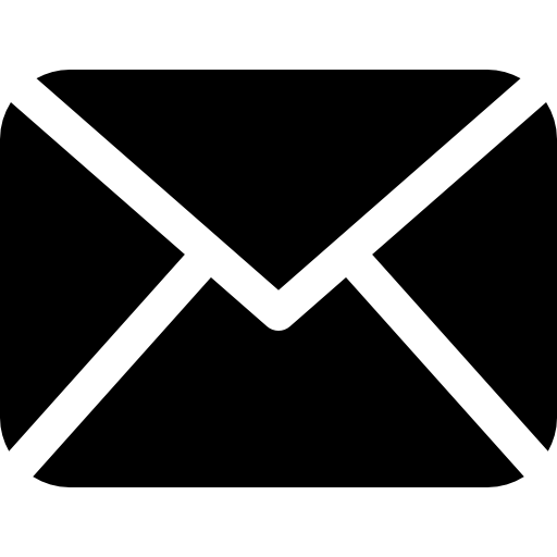 Mail black envelope symbol